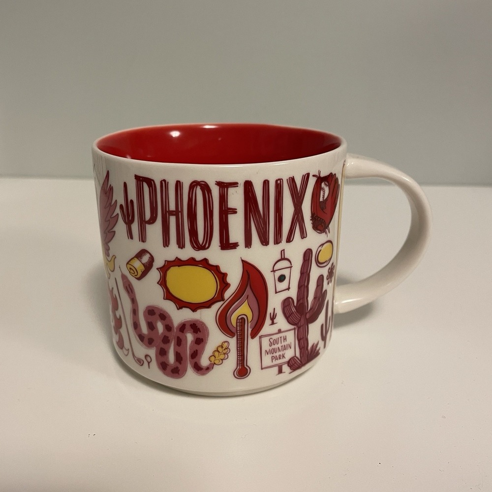 Starbucks Been There Series Phoenix Coffee Mug 14 fl. oz Red‎